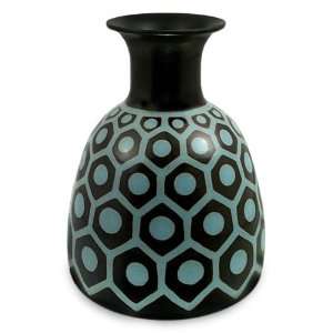  Ceramic vase, Hexagonal Rings