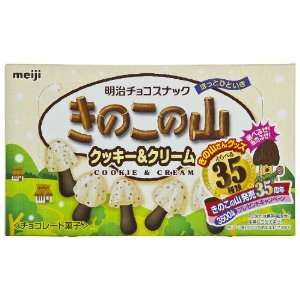   Yama Cookie & Cream Flavor Mushroom Shaped Snack (Japanese Import) [JI