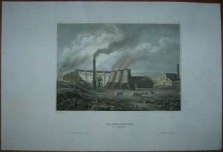 1842 Meyer print Königshütte Królewska Huta Chorzów, Poland  