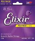 Elixir 11100 Polyweb Medium Acoustic Guitar Strings   N