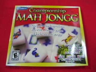 COSMI CHAMPIONSHIP MAH JONGG PC GAME CD NEW  