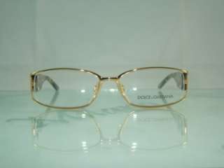 DOLCE GABBANA D&G DG 1159 B 298 GOLD BROWN SWAROVSKI Eyeglasses Frames 