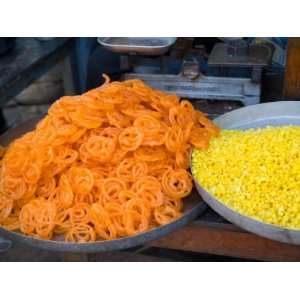 Market Food in Shahpura, Rajasthan, Near Jodhpur, India Premium 