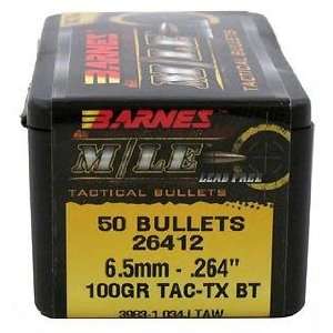  6.5mm .264100gr MLE TAC TX BT/50