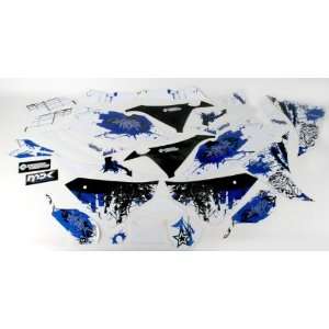Face Lift Unlimited Sportbike White/Blue Graphic Kit  