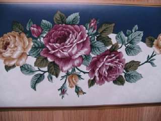 Rolls IMPERIAL Floral Wallpaper Border 6 3/4 in  