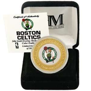  Boston Celtics 24Kt Gold Team Mint Coin