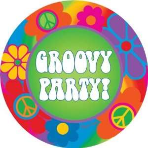  Groovy 60s Dessert Plates Toys & Games