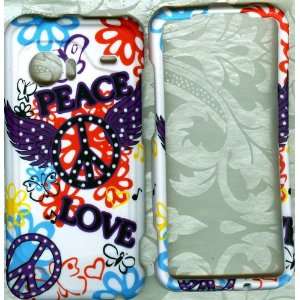 White Peace verizon HTC Droid Incredible 6300 phone cover 