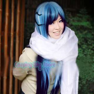 Nurarihyon no Mago Yuki Onna Long Mix Blue Cosplay Wig  