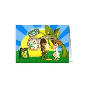    12th Birthday card Lemonade with friends Card Toys & Games