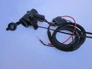 Motorcycle 12V accessory socket harness 60 plus mount  