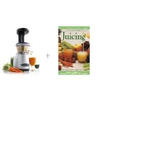   Auger Low Speed Juicer + The Complete Book of Juicing by Michael T