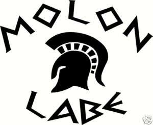 Molon Labe Decal Sticker 2nd amendment 2each  