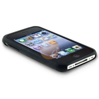 Black Soft Case+LCD Privacy Filter for iPhone 3 G 3GS  