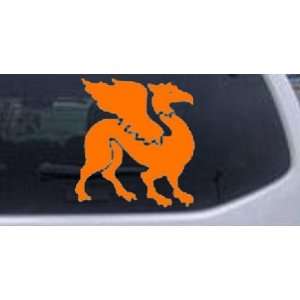  Orange 14in X 13.3in    Griffen Car Window Wall Laptop 