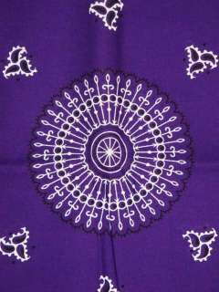 New Pattern Purple Cotton Head Bandana Scarf Wrap t151  