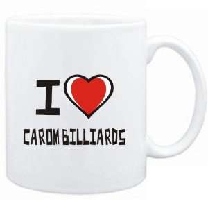  Mug White I love Carom Billiards  Sports Sports 