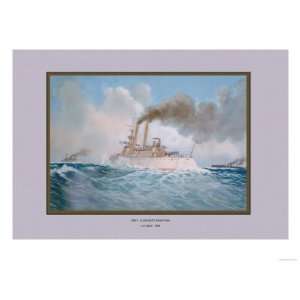  First Class Battleship Iowa Giclee Poster Print by Werner 