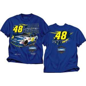  Jimmie Johnson CFS NASCAR Collection Lowes Slingshot Tee 