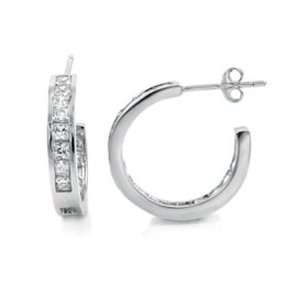  Stylish Sterling In and Out Hoop Earrings, Designed with 