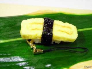 Japan SUSHI Strap cell phone charm fake food tamago egg kawaii cute 