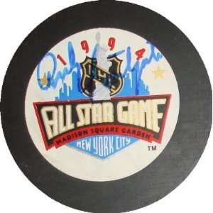 Andy Bathgate autographed 1994 All Star Hockey Puck  