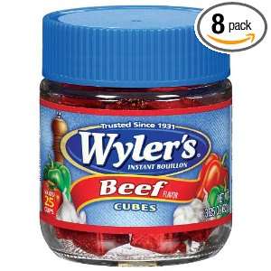 Wylers Instant Bouillon Beef Cubes, 3.25 Ounce (Pack of 8)