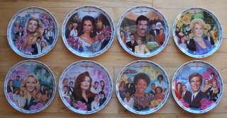 Complete Plate Set of 8 YOUNG AND THE RESTLESS Plates + COAs TV Soap 
