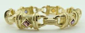 Designer Seiden Gang 18K Multicolored Stone Bracelet  
