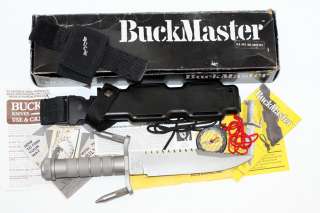 BUCK 184 BUCKMASTER SURVIVAL KNIFE BOXED 1987 ONLY 936 MADE WITH THIS 