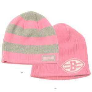   Browns Reversible Winter Knit Beanie   Pink