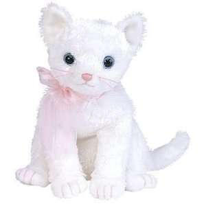  TY Beanie Baby   FANCY the White Cat [Toy] Toys & Games