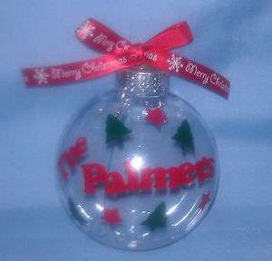   fillable unbreakable Christmas Ornament   you can design your own