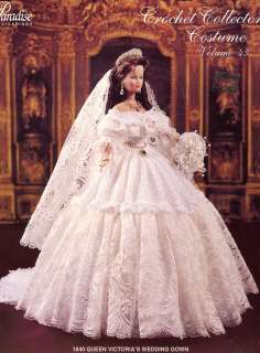 1840 Queen Victorias Wedding Gown Paradise 43 NEW Barbie Doll Crochet 