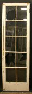 48x 80 Antique Pair French Interior White Pine Doors 20 Windows Wavy 