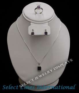   display item 185 1l w 12pcs 12pcs white leather necklace displays 8 1