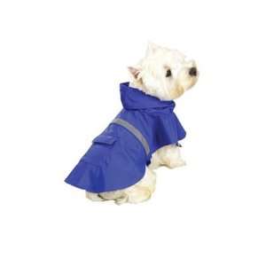   Dog Rain Jacket with Reflective Strip, X Large, Blue