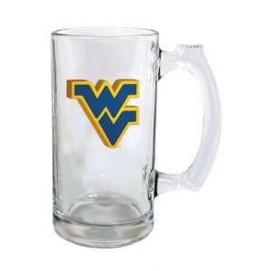  West Virginia Mountaineers Beer Mug 3D Logo Glass Tankard 