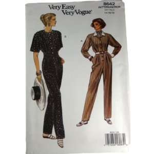  Vogue 8642 Sewing Pattern Misses Jumpsuit Size 14,16,18 