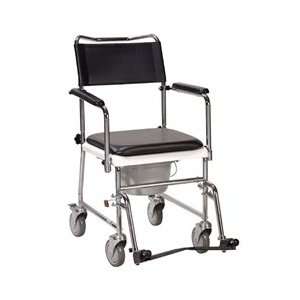 Drive Silver Vein Commode with Wheels   Swing Away Footrests (Only 