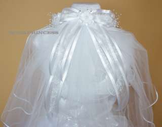 Back Side Is A Matching Color Sheer Ribbon Bow