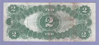 Fine + 1917 Two Dollar Bill Legal Tender United States Note $2 