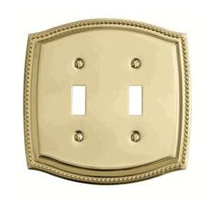   Polished Brass 5.9375 x 5.9375 Double Toggle Cover