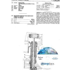  NEW Patent CD for TELESCOPE SUSPENSION FOR INDEPENDENT 