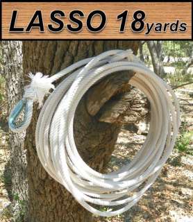 NEW 18 Yards or 54 Feet Riding LASSO Rodeo Roping Lariat Rope Cotton 