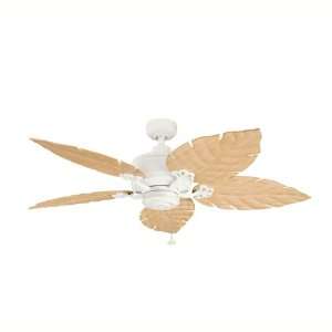   Bay Satin Natural White 52 Outdoor Ceiling Fan with 370021 Blades