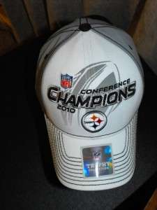 Steelers 2010 Conference Champs One Size Reebok Hat Cap  