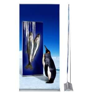   Banner Stand with Replaceable Full Color Graphic