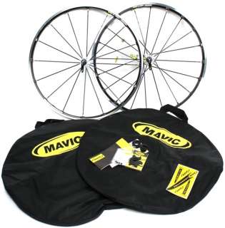 2011 MAVIC R SYS SL 700c SHIMANO M10 Wheelset Pair Road Bike Black 